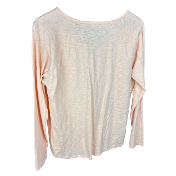 Eddie Bauer Peach Relaxed v-neck Blouse - Picture 2 of 4